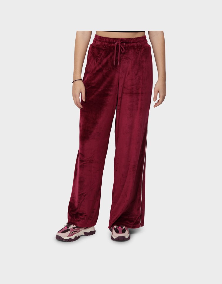 VELVET STRIP SWEATPANTS