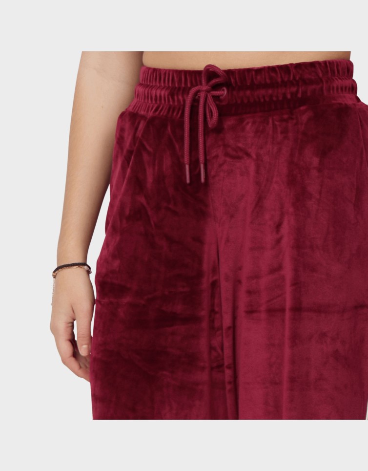 VELVET STRIP SWEATPANTS