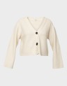 KATIA LS RIB SHORT V CARDIGAN