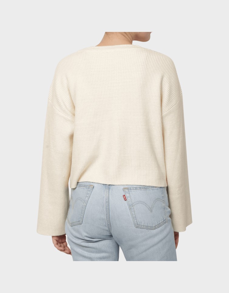 KATIA LS RIB SHORT V CARDIGAN