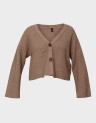 KATIA LS RIB SHORT V CARDIGAN