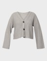 KATIA LS RIB SHORT V CARDIGAN