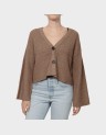 KATIA LS RIB SHORT V CARDIGAN