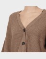 KATIA LS RIB SHORT V CARDIGAN