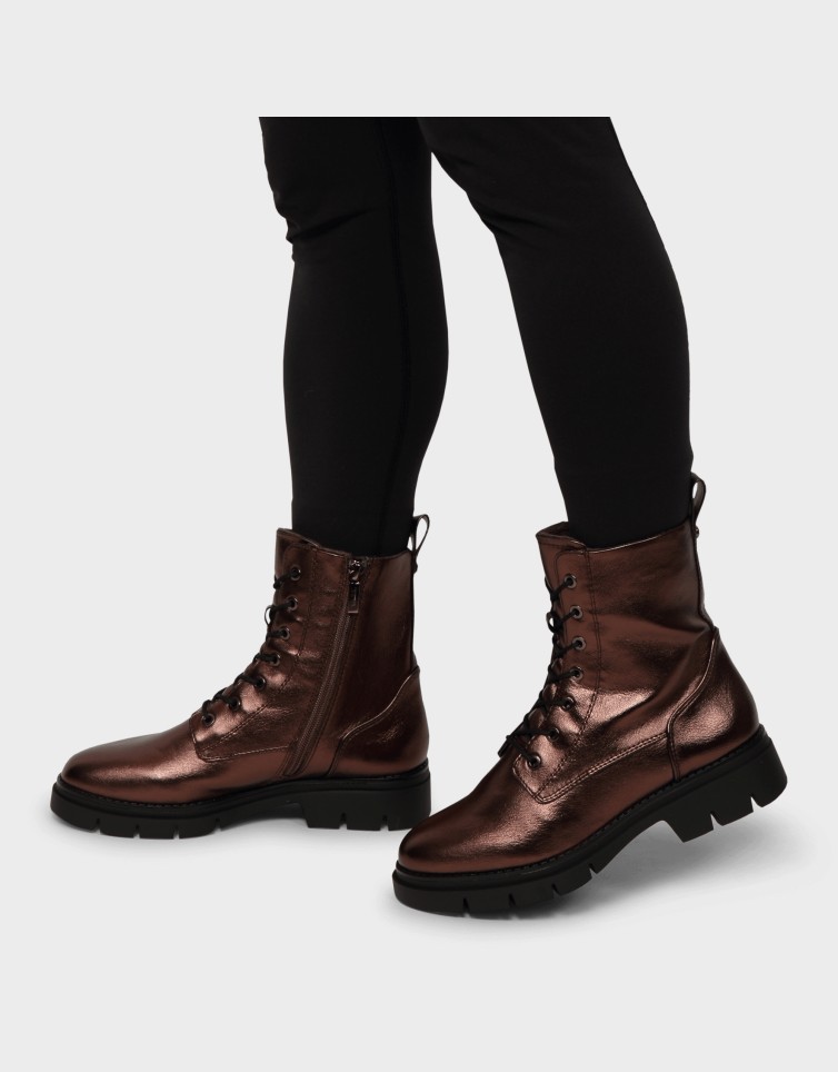 LACED VEGAN BOOTS