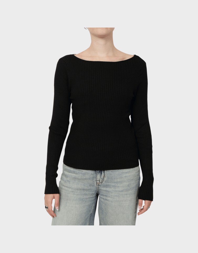 RIBBED BLOUSE