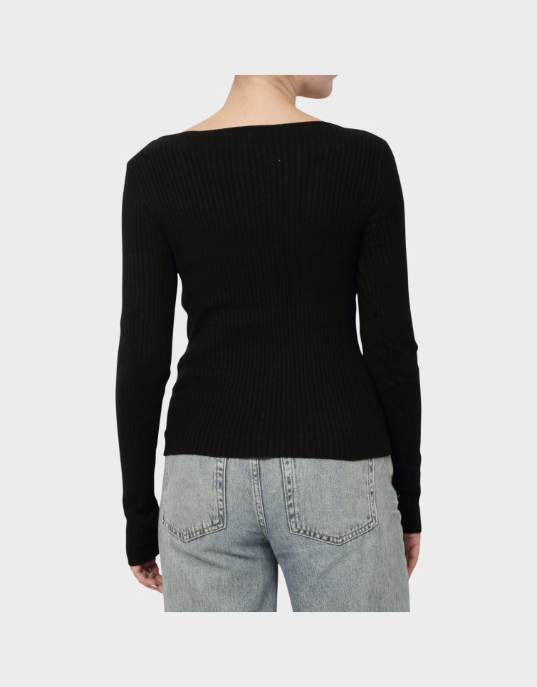 RIBBED BLOUSE