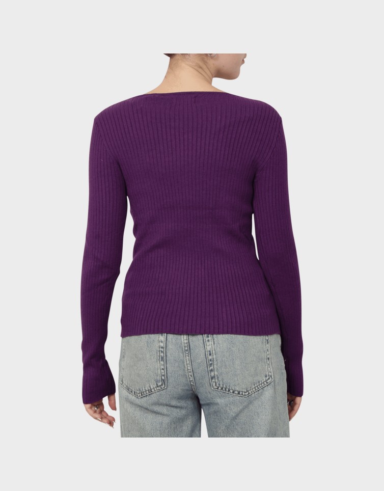 RIBBED BLOUSE