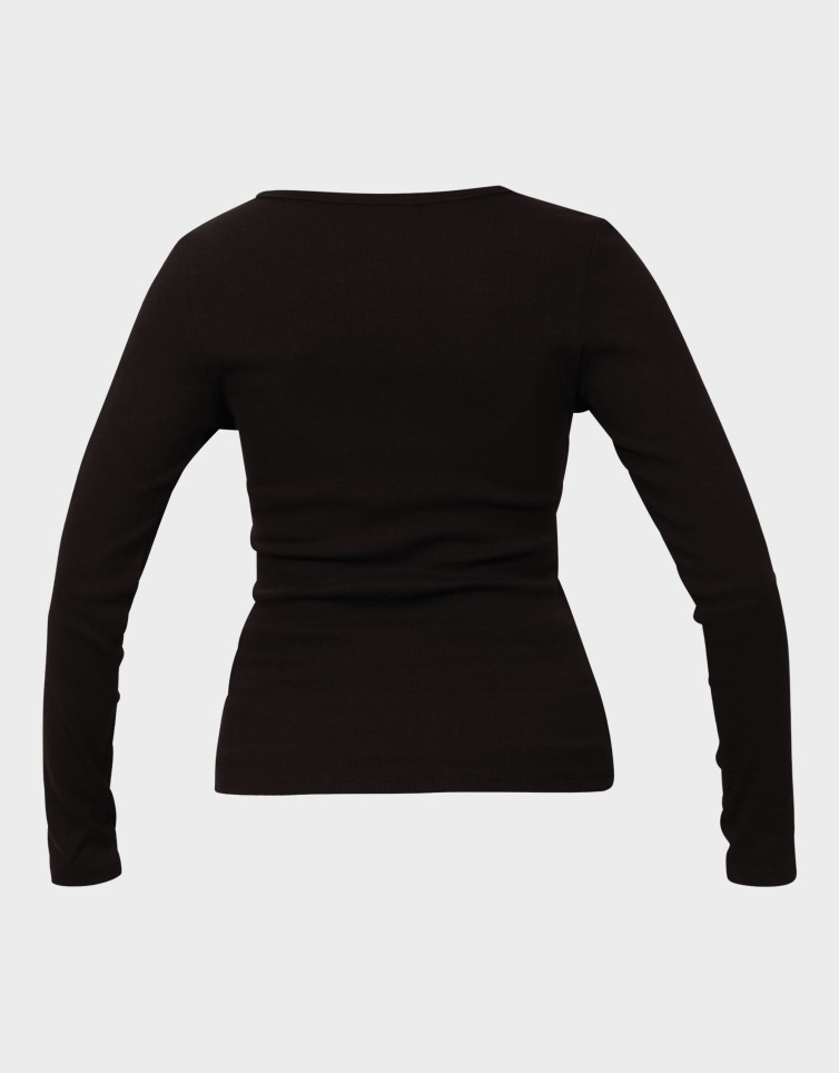 TJW SLIM ESSENTIAL RIB V LS
