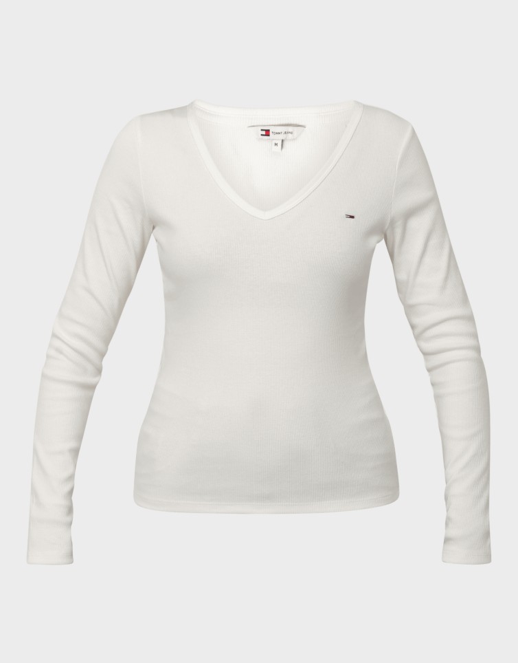 TJW SLIM ESSENTIAL RIB V LS