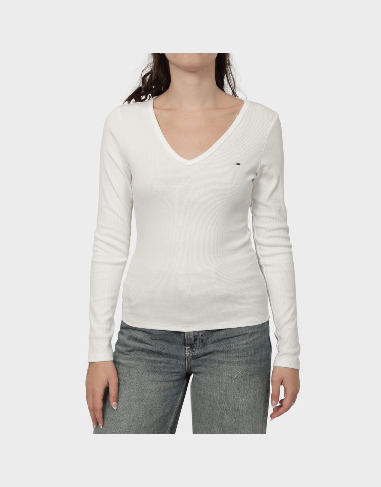 TJW SLIM ESSENTIAL RIB V LS