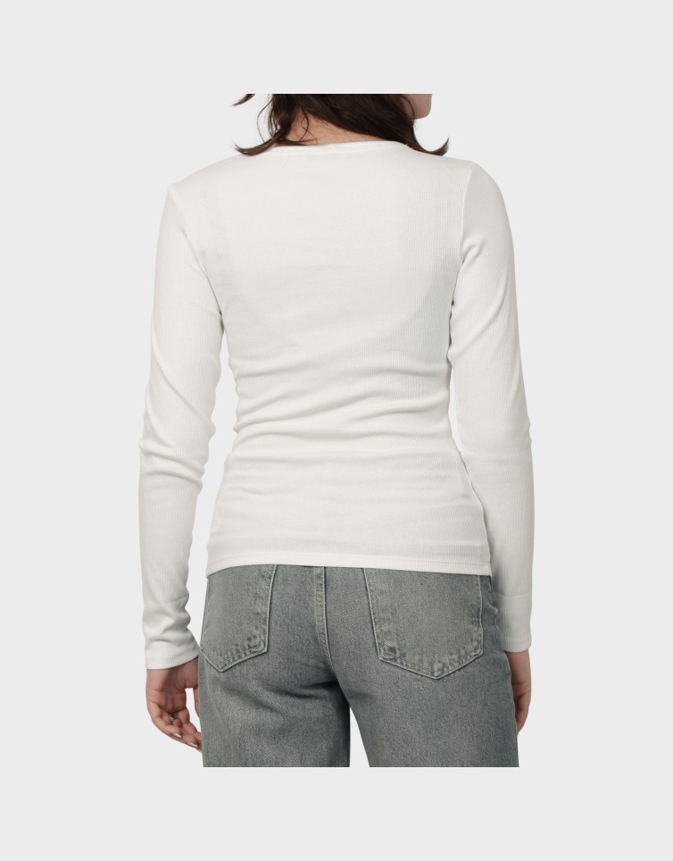 TJW SLIM ESSENTIAL RIB V LS