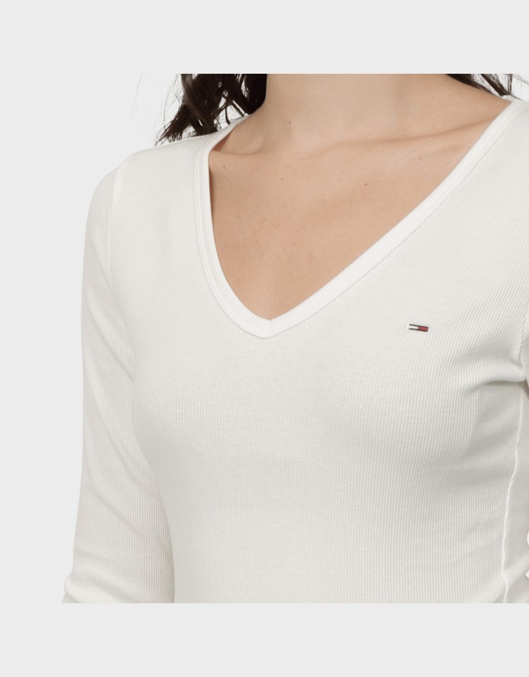 TJW SLIM ESSENTIAL RIB V LS