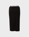 TJW TAPE MIDI KNIT SKIRT