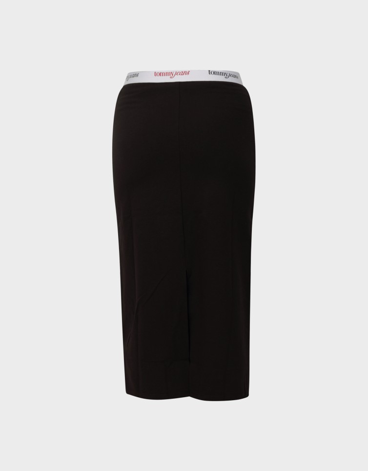 TJW TAPE MIDI KNIT SKIRT