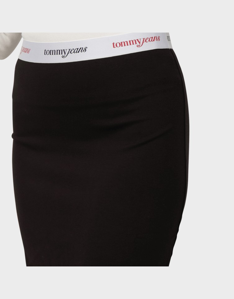 TJW TAPE MIDI KNIT SKIRT