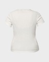 TJW SLIM BUTTON RIB C-NECK SS