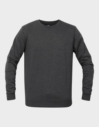 COTTON FLEECE SOLID CREW NECK