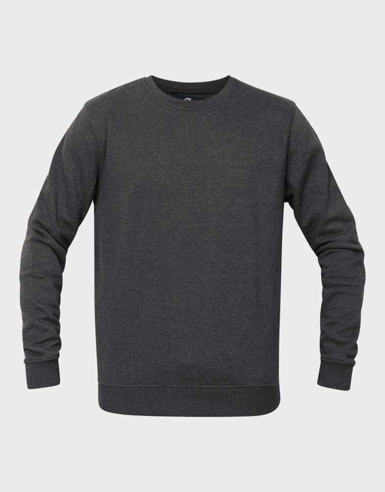 COTTON FLEECE SOLID CREW NECK