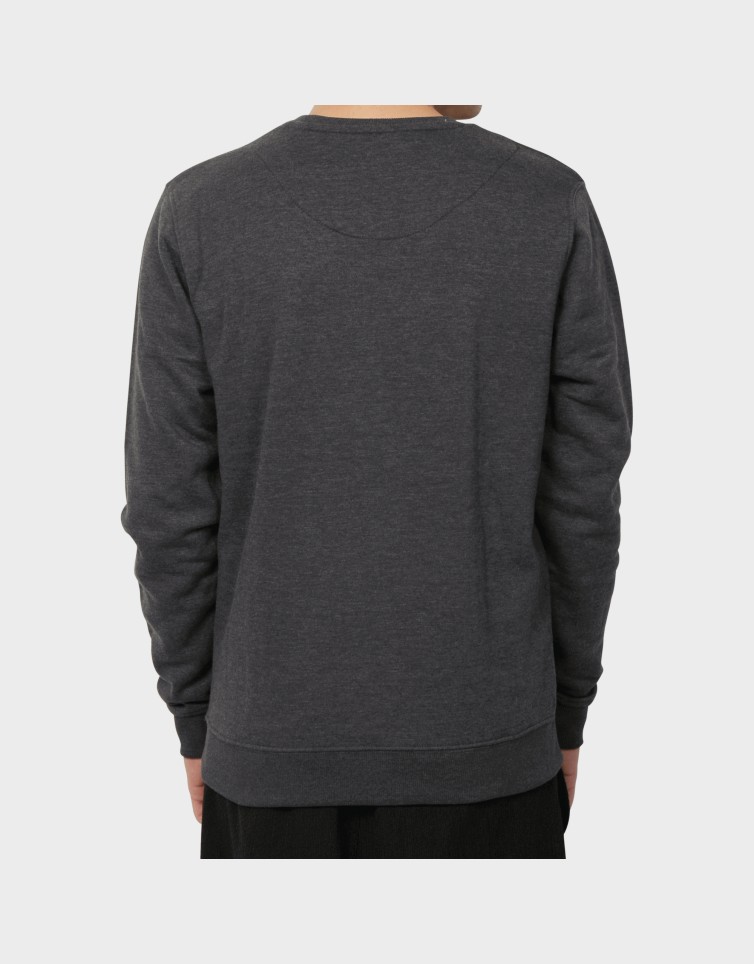 COTTON FLEECE SOLID CREW NECK