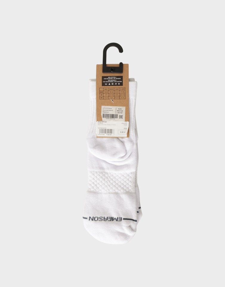 BASIC MID CREW SOCKS (2-PAIRS)