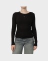 TJW SLIM POINTELLE RIB TEE LS