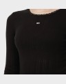 TJW SLIM POINTELLE RIB TEE LS