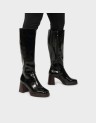 KNEE HIGH BLACK BOOTS