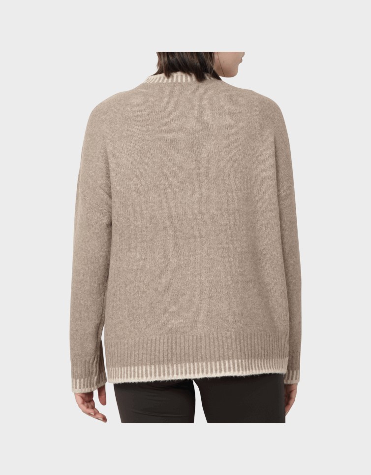 SILMA LS STITCH MOCK NECK
