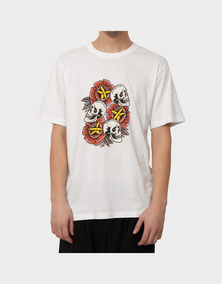 JORANATOMY SKULL TEE SS CREW NECK LN