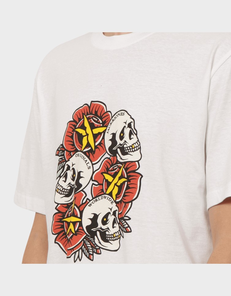 JORANATOMY SKULL TEE SS CREW NECK LN
