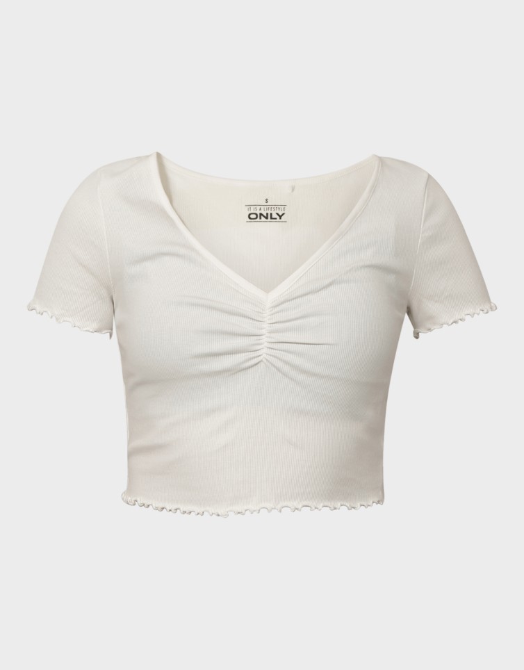 BETTY LIFE S/S V-NECK TOP