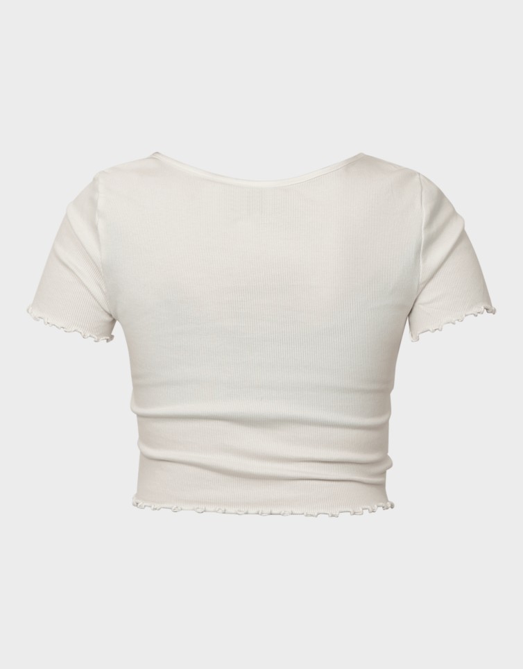 BETTY LIFE S/S V-NECK TOP