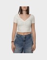 BETTY LIFE S/S V-NECK TOP