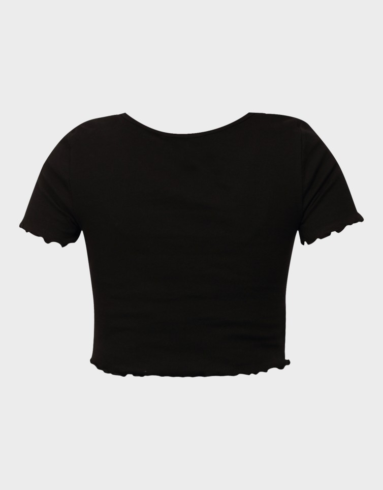 BETTY LIFE S/S V-NECK TOP