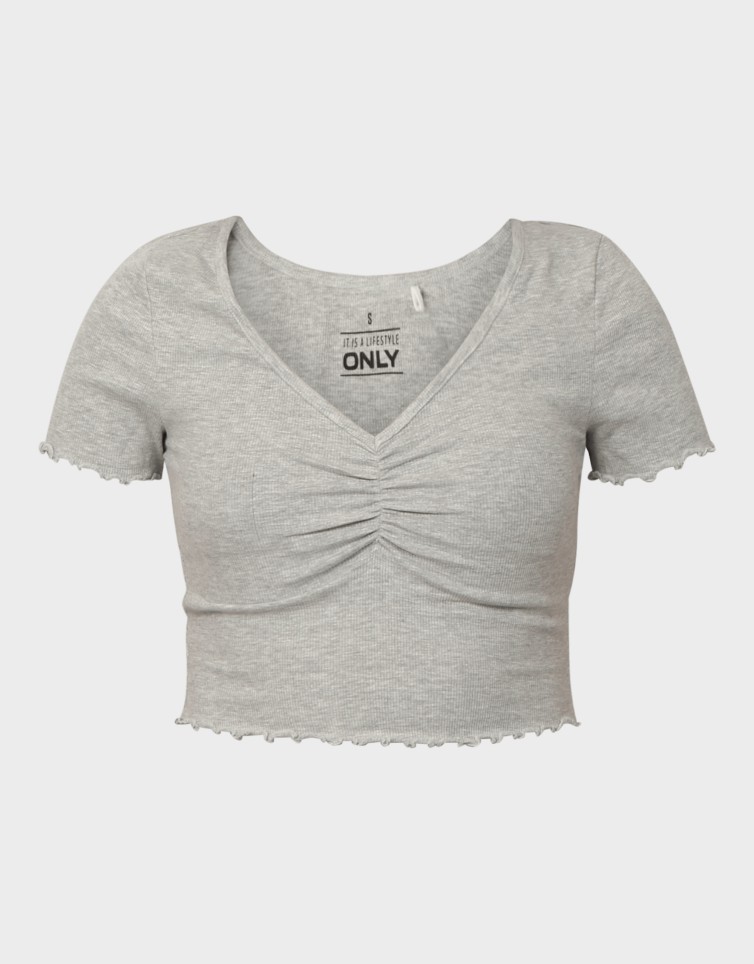 BETTY LIFE S/S V-NECK TOP