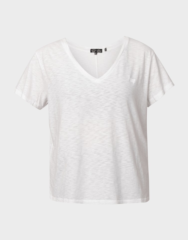 STUDIOS SLUB EMB VEE TEE