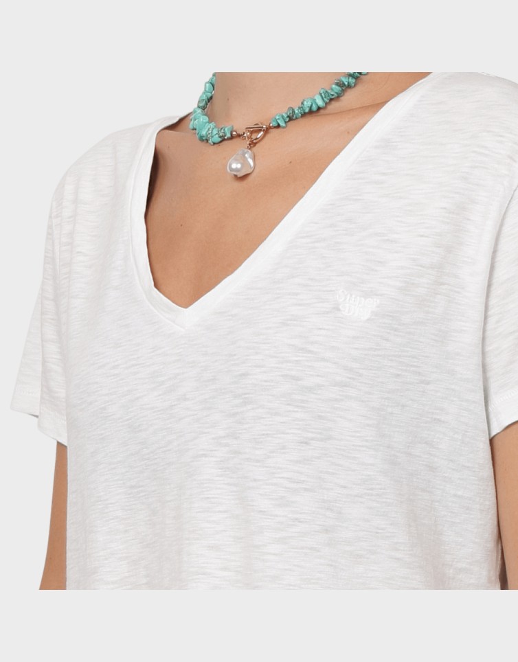 STUDIOS SLUB EMB VEE TEE