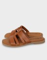 FLAT LEATHER MULE
