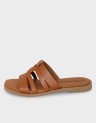 FLAT LEATHER MULE