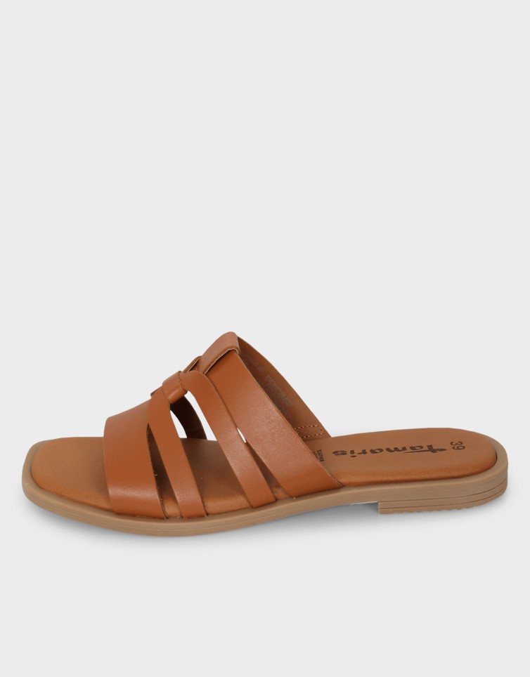 FLAT LEATHER MULE