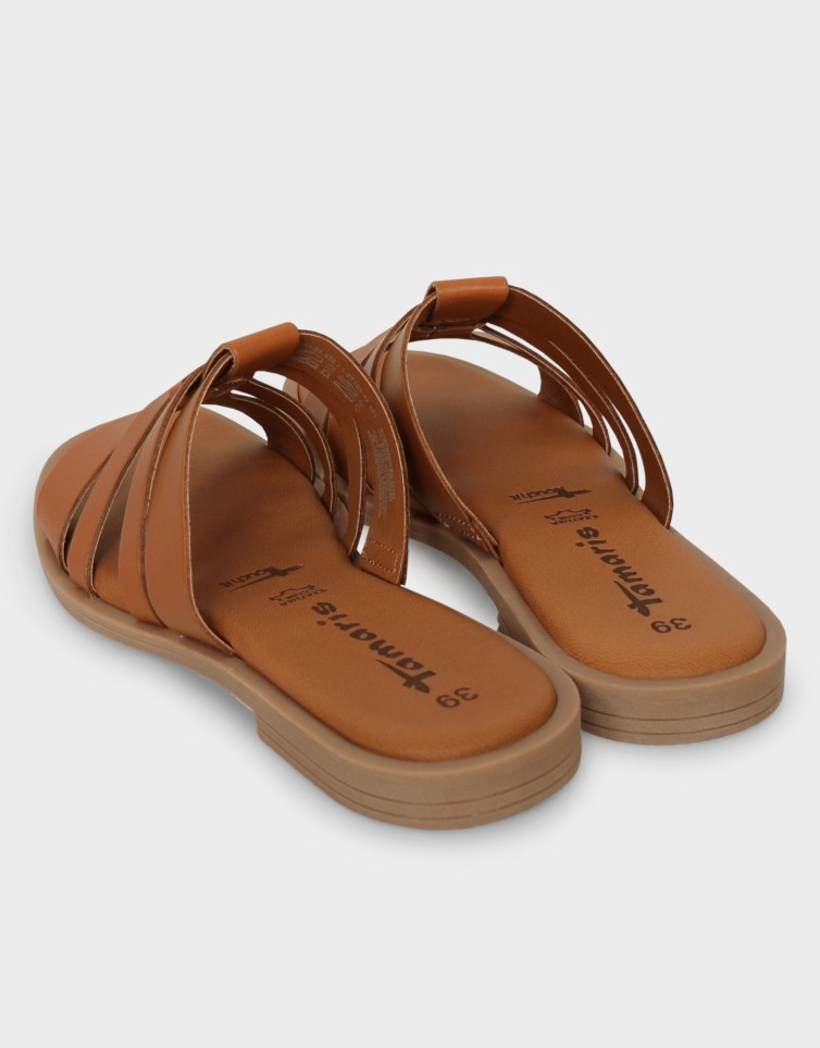 FLAT LEATHER MULE