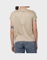 AMBER LIFE S/L O-NECK SHINE TOP