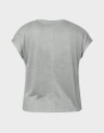 AMBER LIFE S/L O-NECK SHINE TOP