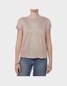 AMBER LIFE S/L O-NECK SHINE TOP
