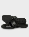 FLAT LEATHER MULE