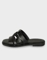 FLAT LEATHER MULE