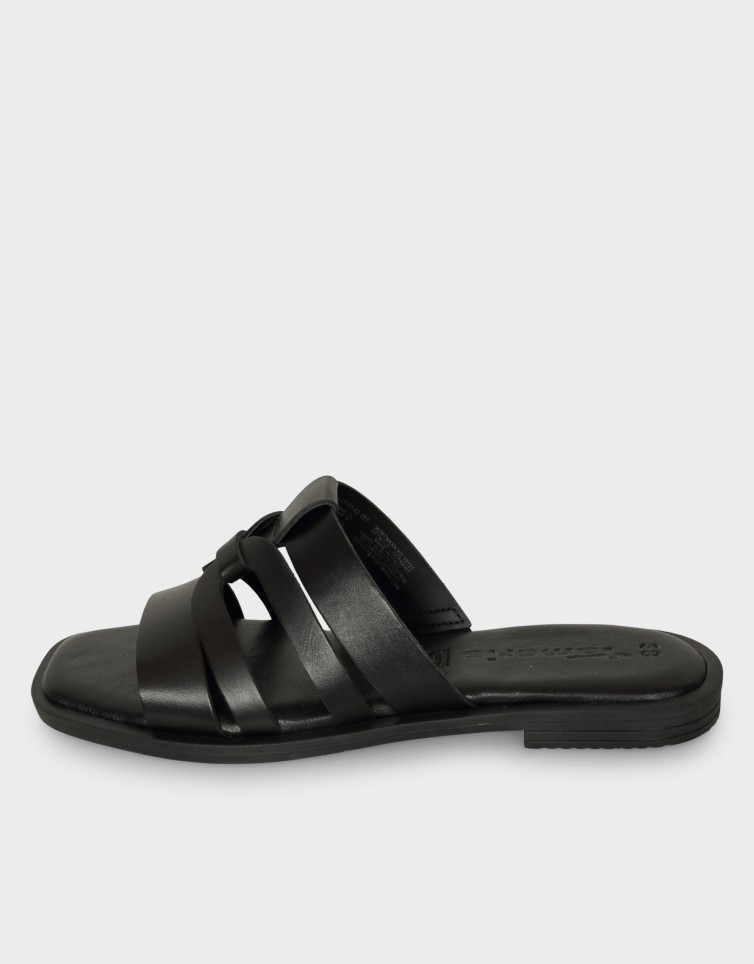 FLAT LEATHER MULE