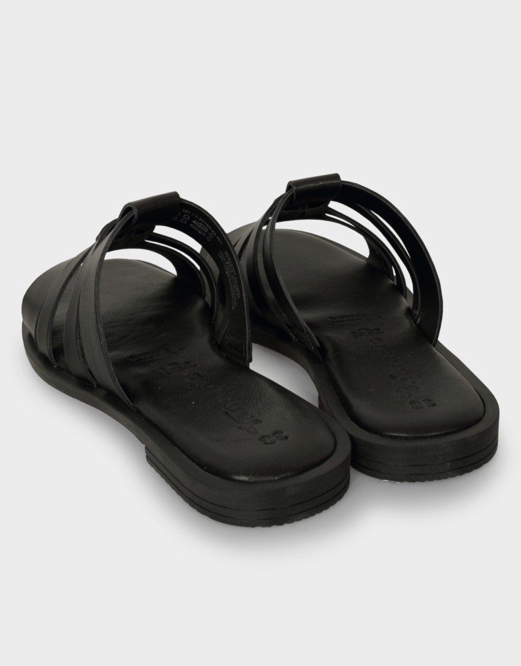 FLAT LEATHER MULE