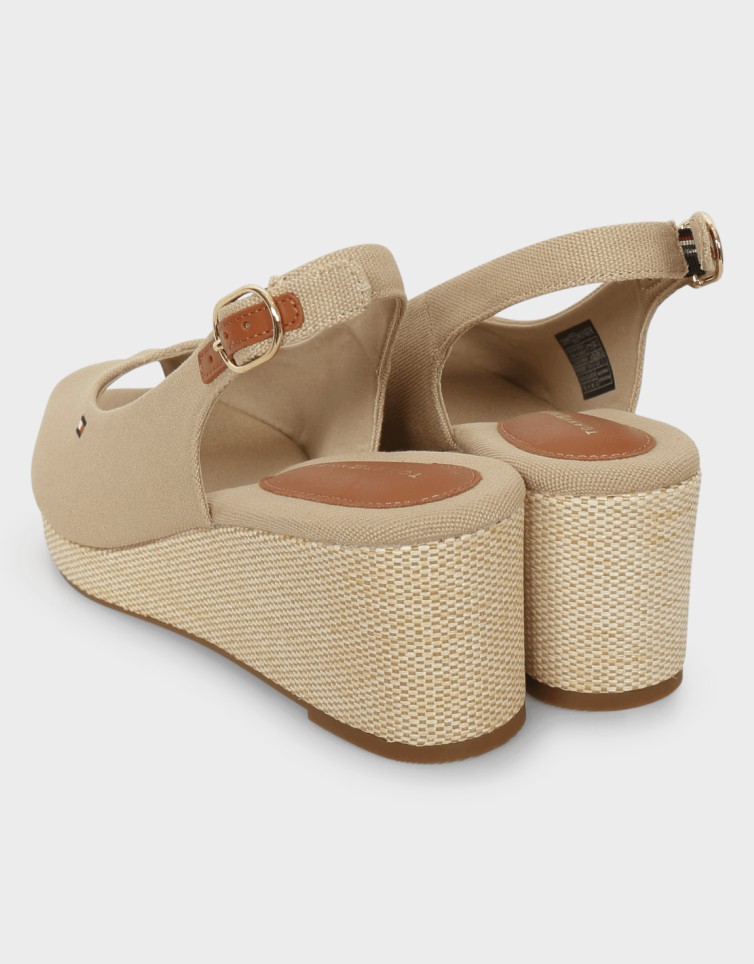 FLAG MID WEDGE ESPAD SLINGBACK